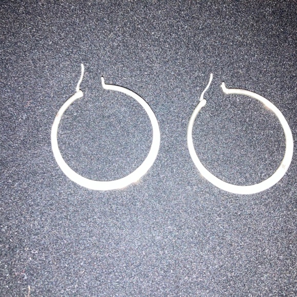 Opulenza Designs Classic Hoops Earrings - Sterling Silver - Picture 4 of 4
